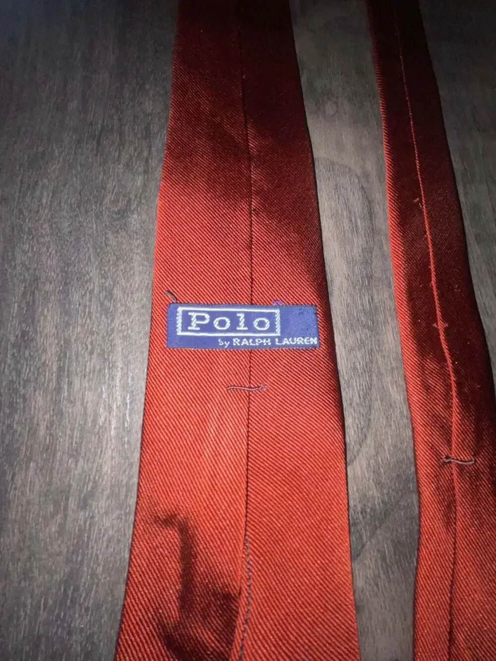 Polo by Ralph Lauren Solid Red Silk Necktie